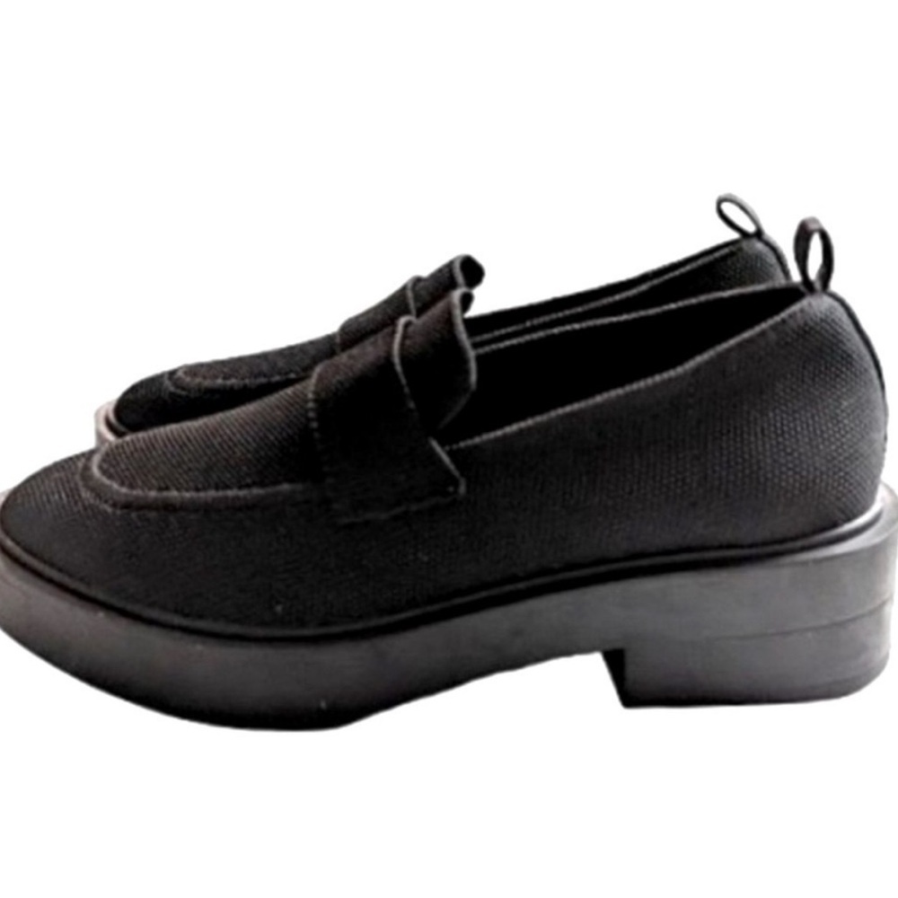 Steven New York Steve Madden Brynn Chunky Heeled Slip-on Loafers Black 8 NWOB
